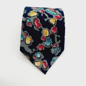 Stringbeans Men Necktie Classic 56" Multicolor Blue 100% Polyester Made in USA